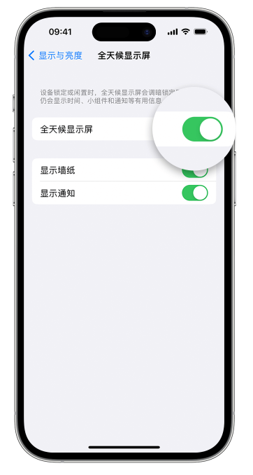 阿克苏苹果14维修店分享如何自定义 iPhone 14 Pro 常亮显示屏 