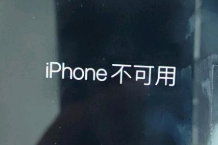 阿克苏苹果服务网点分享锁屏界面显示“iPhone 不可用”如何解决 